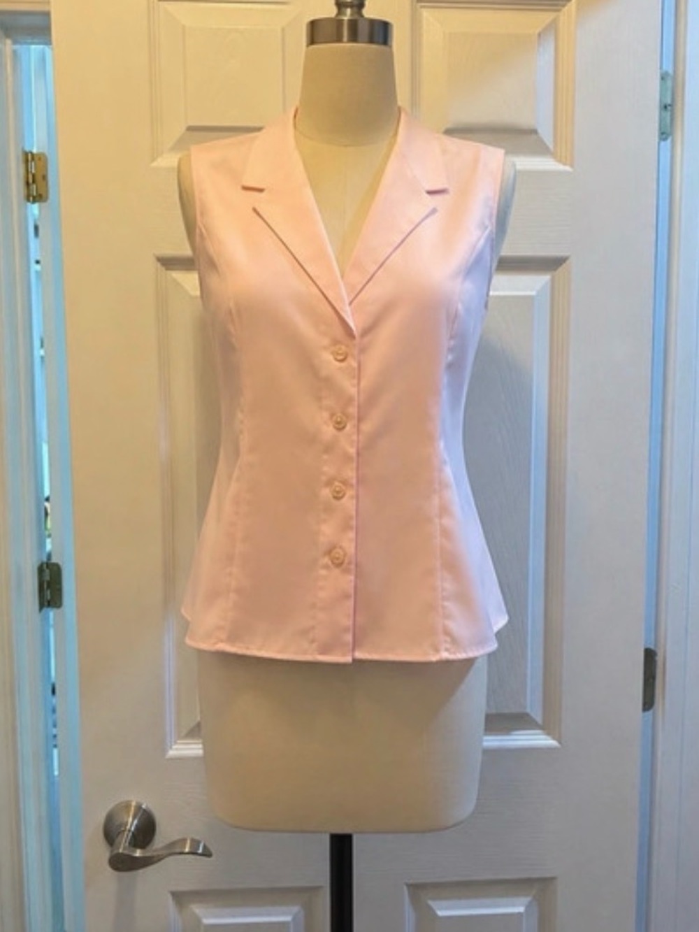 Calvin Klein Light Pink Tailored Button Vest